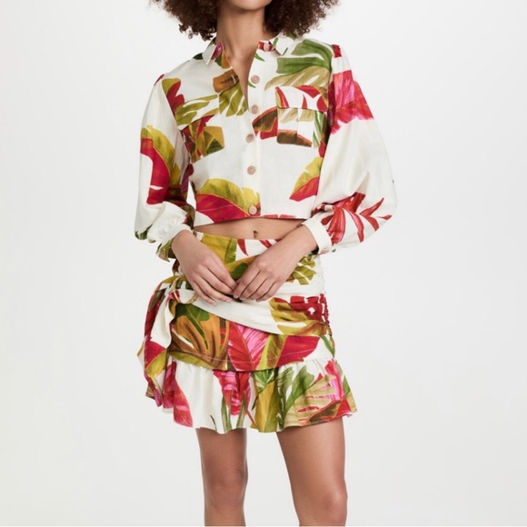 FARM Rio | Skirts | Nwt Farm Rio Spring Forest | Poshmark